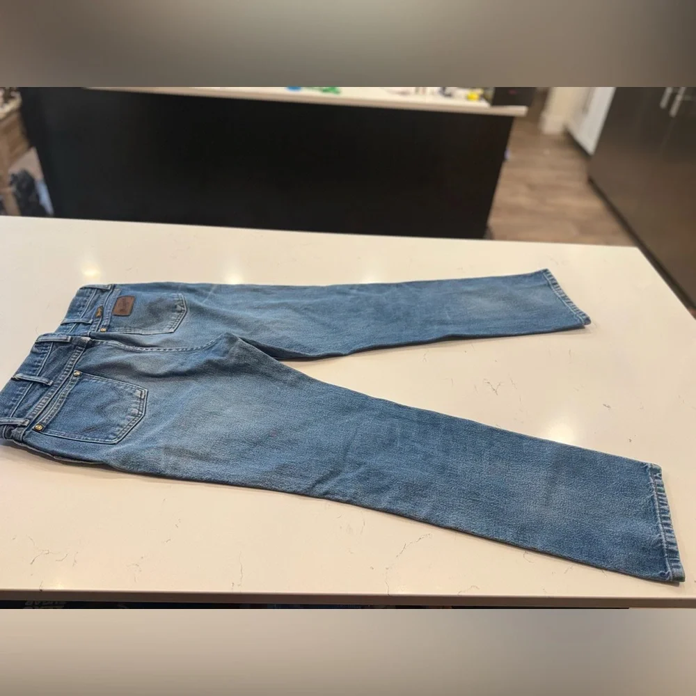 WRANGLER MWZ Slim Fit VINTAGE  Style Jean 35x32 rare wash‎ Denim